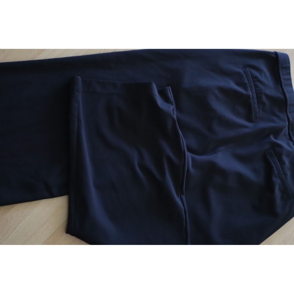 Halara Black Wide Leg Trousers Pleated Front Women Dress Pants Pockets size L - Picture 6 of 13